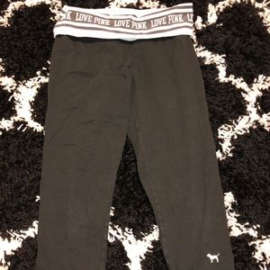 VS Pink Crop Leggings